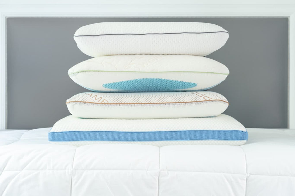 The copper-infused pillow is third from the top.