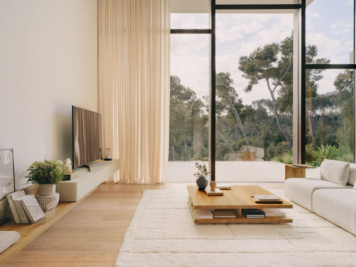 TEAM 7 c3 coffee table in natural oak. photo: TEAM 7 - Available in Canada at The Mattress & Sleep Co.