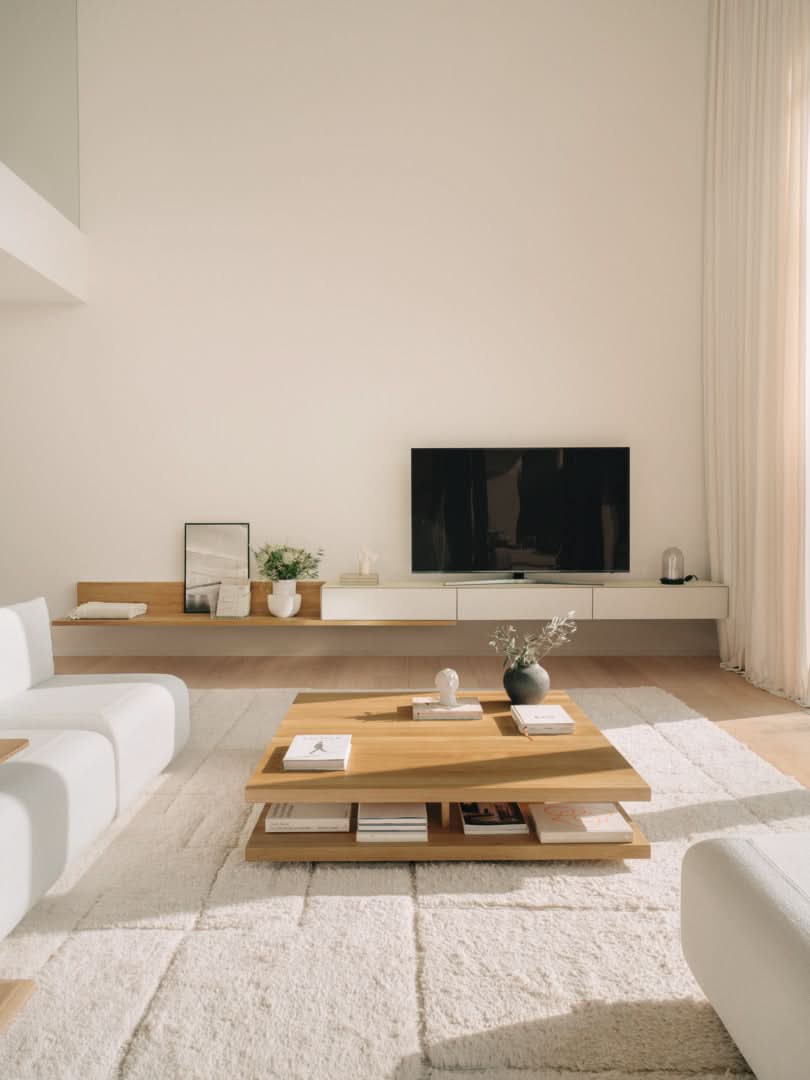 TEAM 7 c3 coffee table in natural oak. photo: TEAM 7 - Available in Canada at The Mattress & Sleep Co.