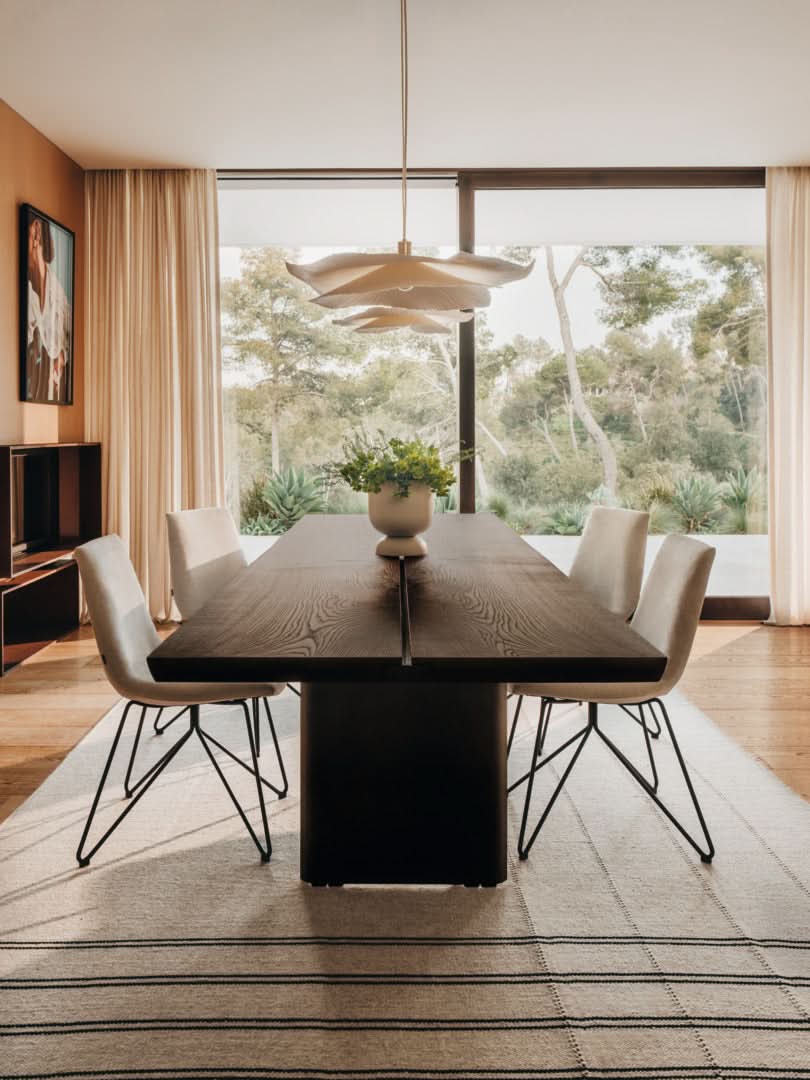 TEAM 7 echt.zeit table in smoked oak. photo: TEAM 7 - Available in Canada at The Mattress & Sleep Co.