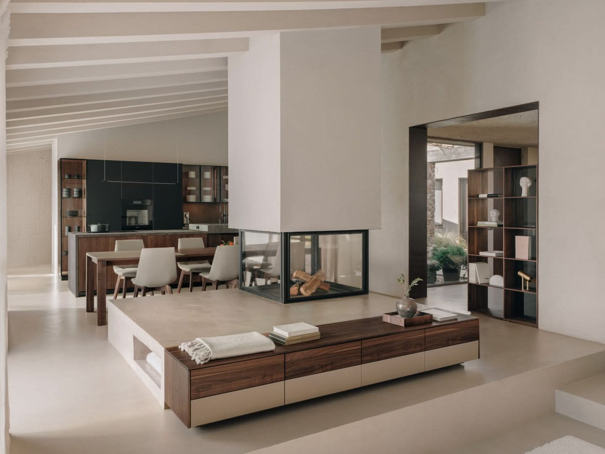 TEAM 7 magnum table in walnut. photo: TEAM 7 - Available in Canada at The Mattress & Sleep Co.