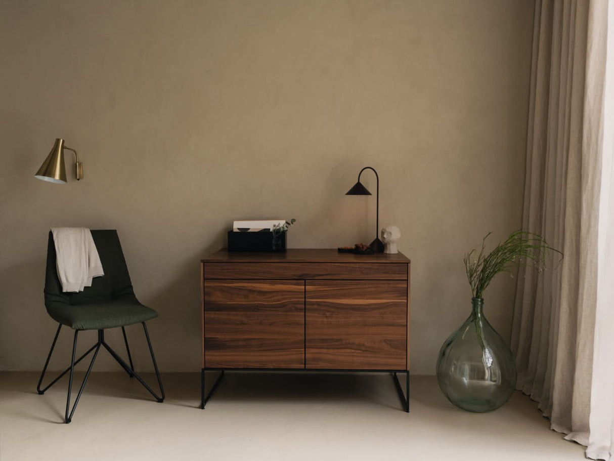 TEAM 7 filigno writing desk in walnut. photo: TEAM 7 - Available in Canada at The Mattress & Sleep Co.