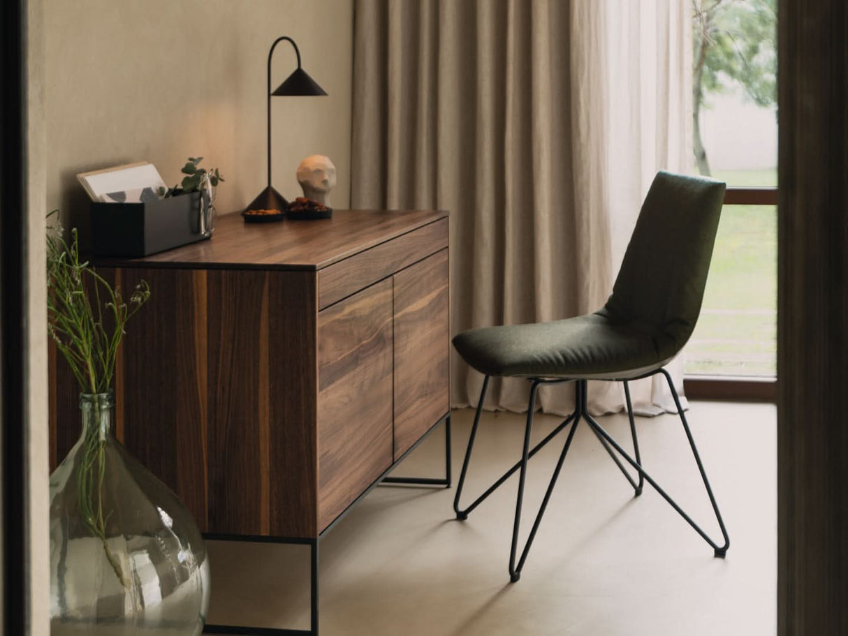 TEAM 7 filigno writing desk in walnut. photo: TEAM 7 - Available in Canada at The Mattress & Sleep Co.