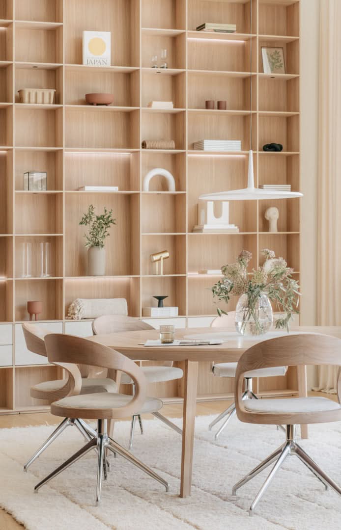 TEAM 7 miró table in white oil oak. photo: TEAM 7 - Available in Canada at The Mattress & Sleep Co.