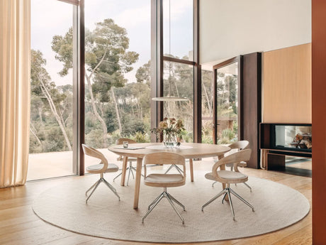 TEAM 7 miró table in white oil oak. photo: TEAM 7 - Available in Canada at The Mattress & Sleep Co.