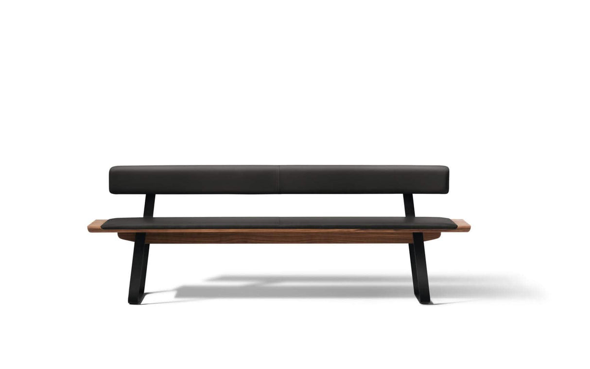 TEAM 7 nox dining benches. photo: TEAM 7 - Available in Canada form The Mattress & Sleep Co.
