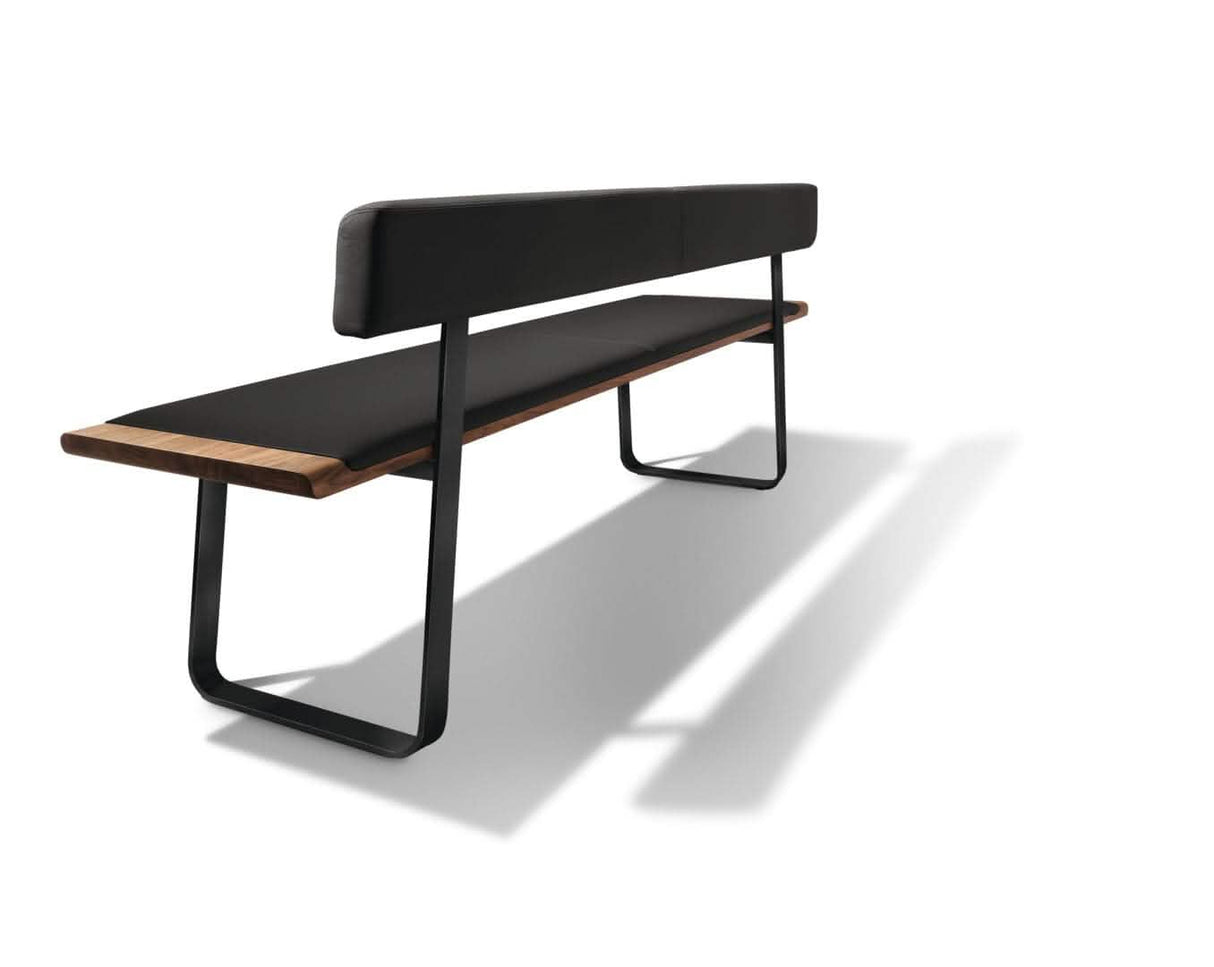 TEAM 7 nox dining benches. photo: TEAM 7 - Available in Canada form The Mattress & Sleep Co.