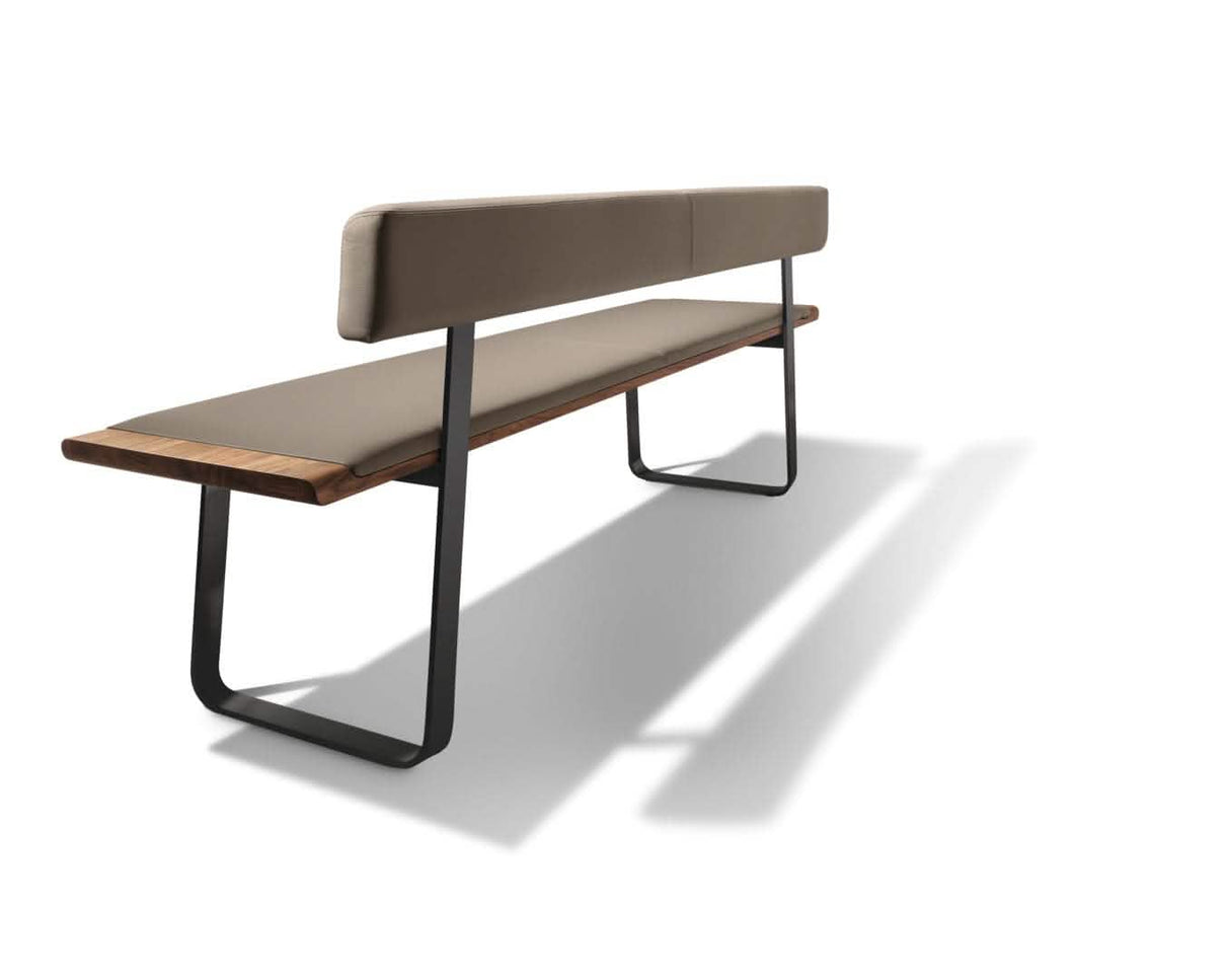 TEAM 7 nox dining benches. photo: TEAM 7 - Available in Canada form The Mattress & Sleep Co.