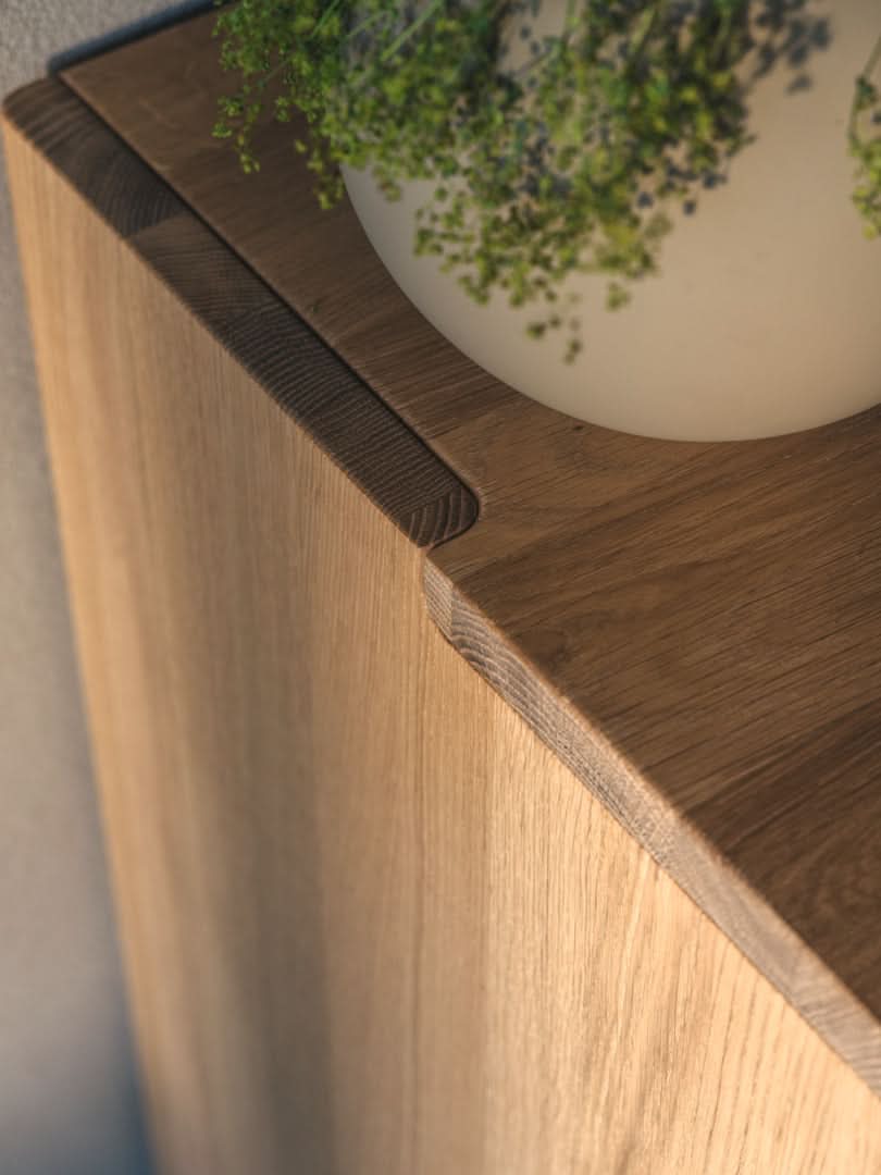 TEAM 7 nox occasional furniture in wild white oil oak. photo: TEAM 7 - Available in Canada at The Mattress & Sleep Co.