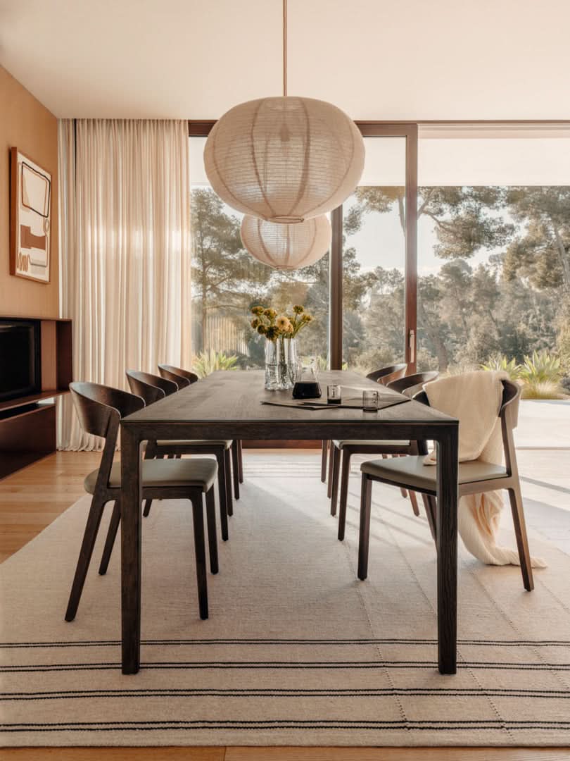 TEAM 7 tak table in smoked oak. photo: TEAM 7 - Available in Canada at The Mattress & Sleep Co.