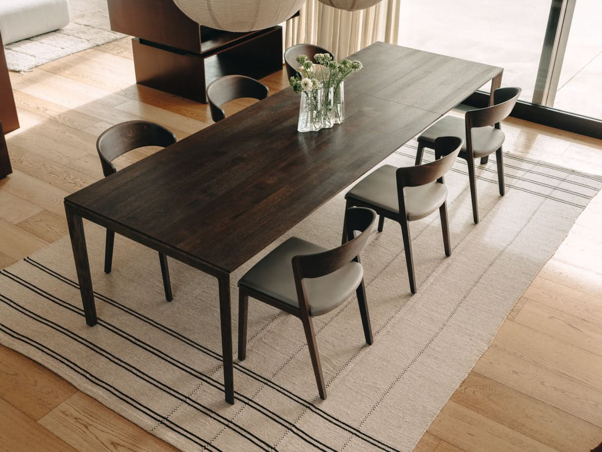 TEAM 7 tak table in smoked oak. photo: TEAM 7 - Available in Canada at The Mattress & Sleep Co.