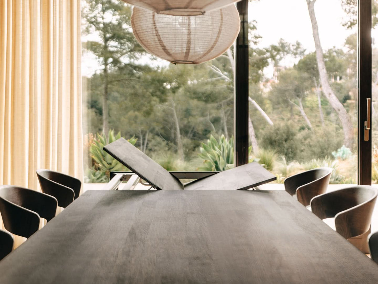 TEAM 7 tak table in smoked oak. photo: TEAM 7 - Available in Canada at The Mattress & Sleep Co.