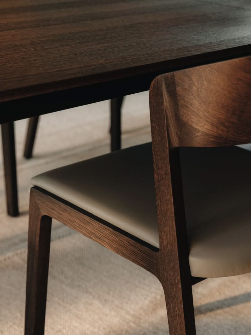 TEAM 7 mylon chair in smoked oak. photo: TEAM 7 - Available in Canada at The Mattress & Sleep Co.