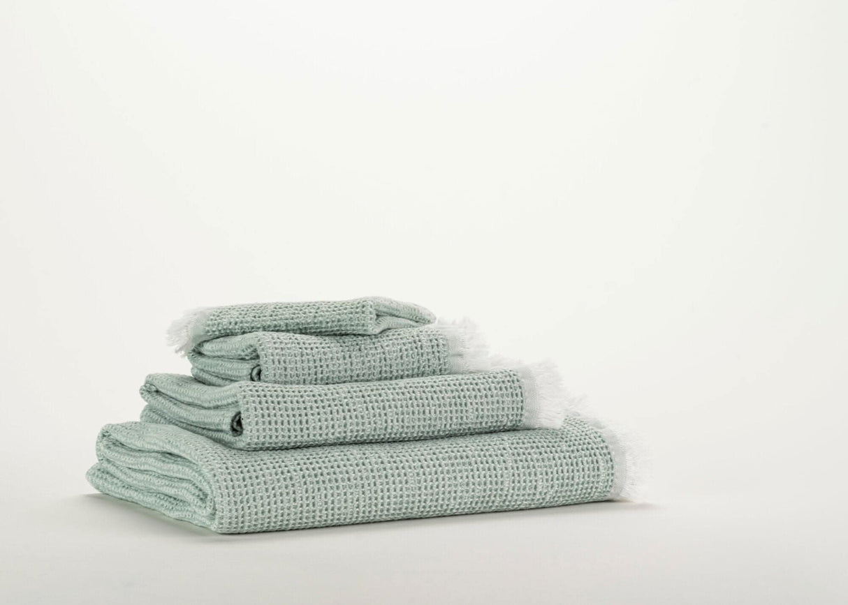 A&H Bees Towels in 210 Aqua