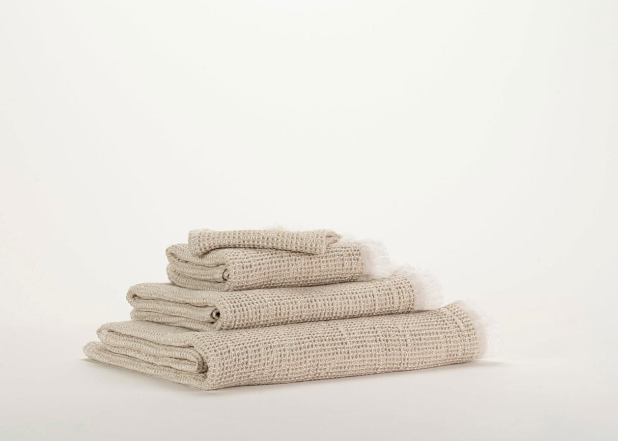 A&H Bees Towels in 770 Linen