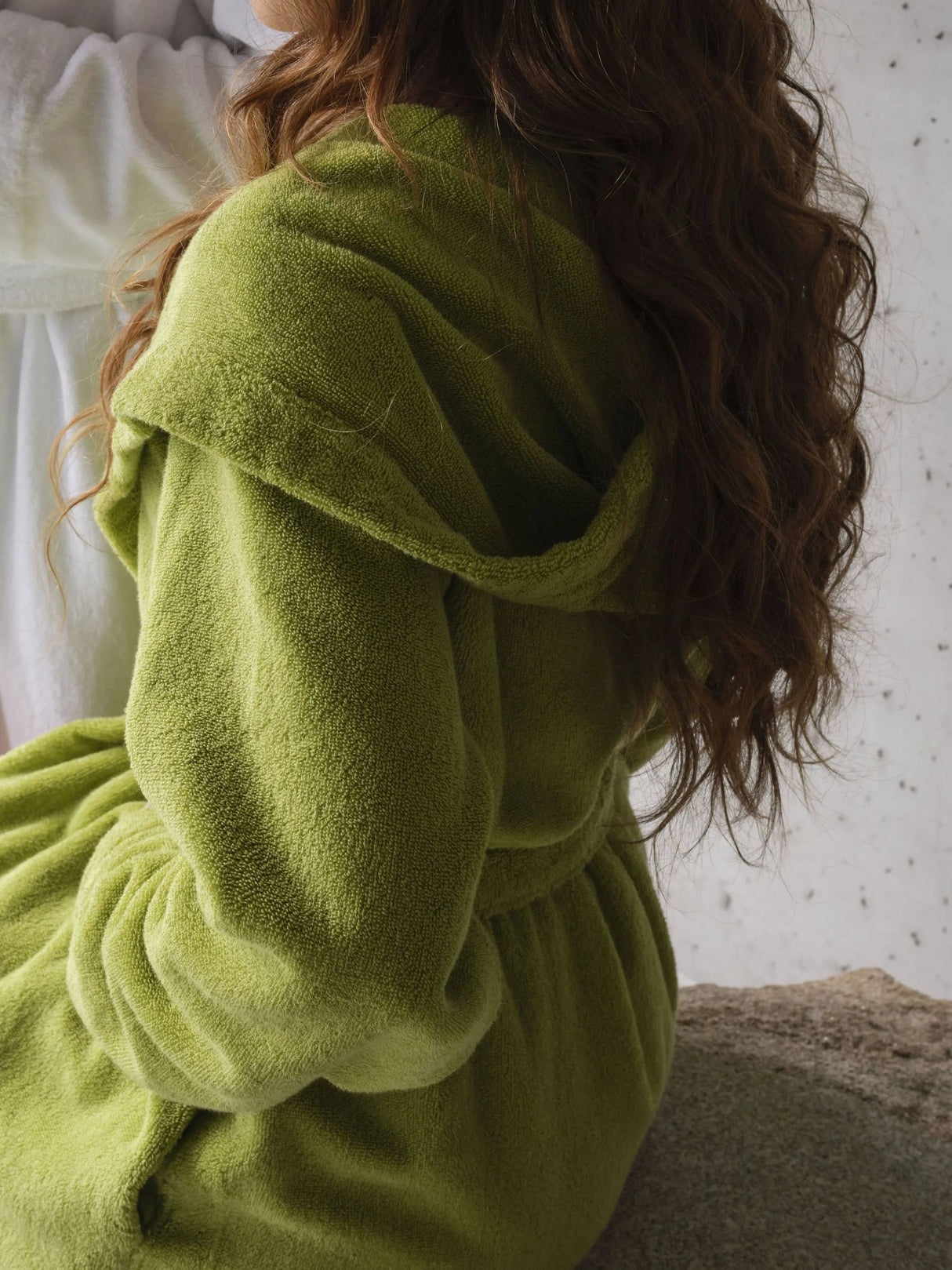 A&H Alex Robe in 165 Apple Green