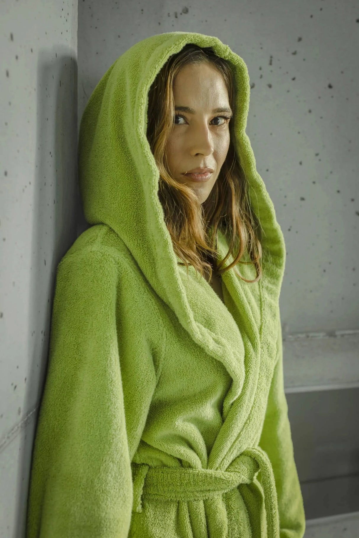 A&H Alex Robe in 165 Apple Green