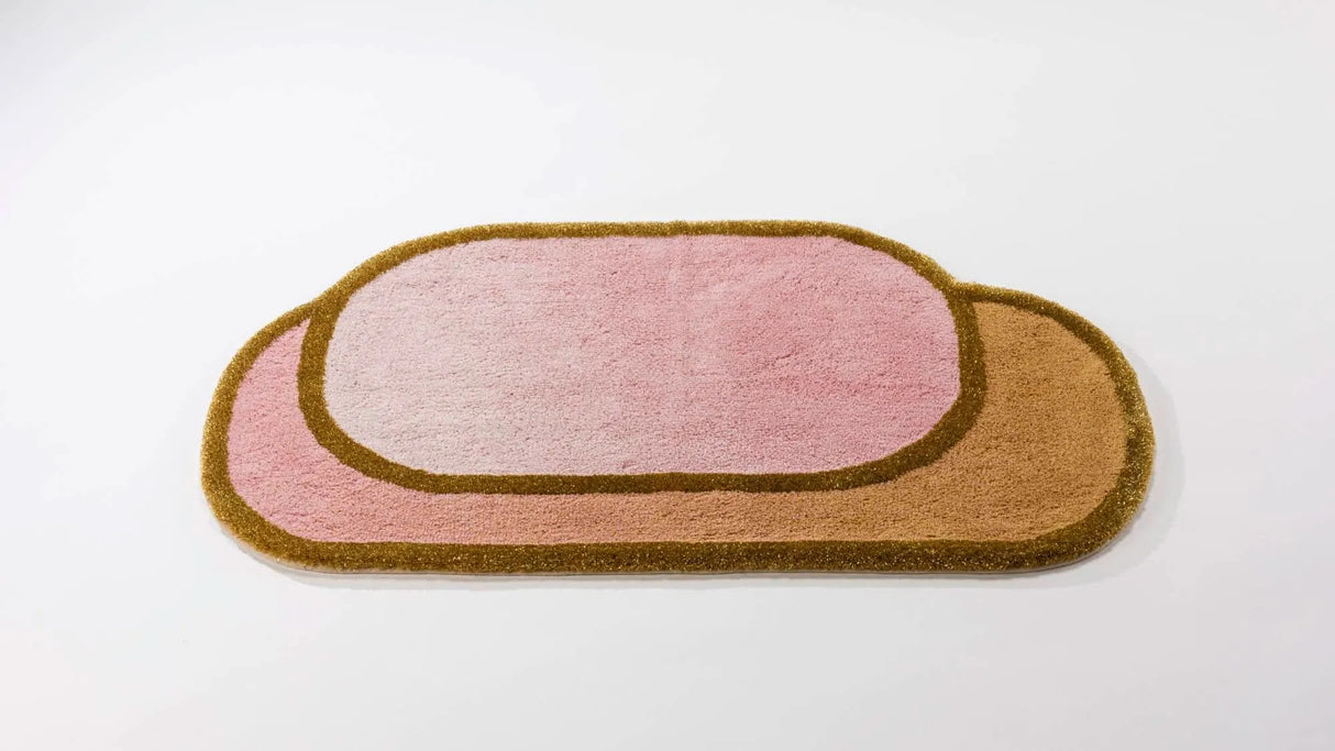 A&H Boudoir Bath Rug w/ non-slip backing. Complimentary colours include 515 Rosette, 518 Primrose, 610 Nude and 840 Gold