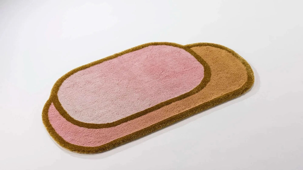 A&H Boudoir Bath Rug w/ non-slip backing. Complimentary colours include 515 Rosette, 518 Primrose, 610 Nude and 840 Gold