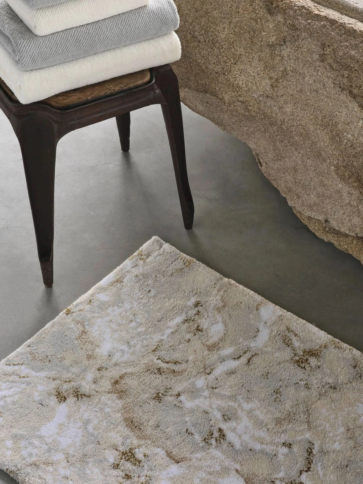 A&H Castello Bath Rug w/ non-slip backing. Available in 3 standard sizes