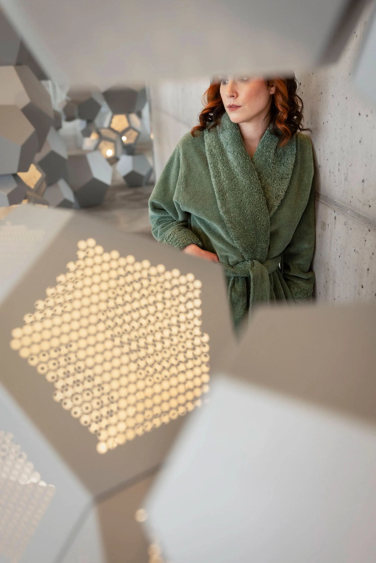 A&H Comfy Robe in 280 Evergreen