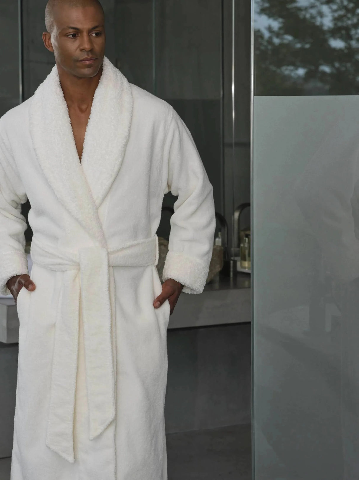 A&H Comfy Robe in 100 White - Quick Ship in this colour in most sizes