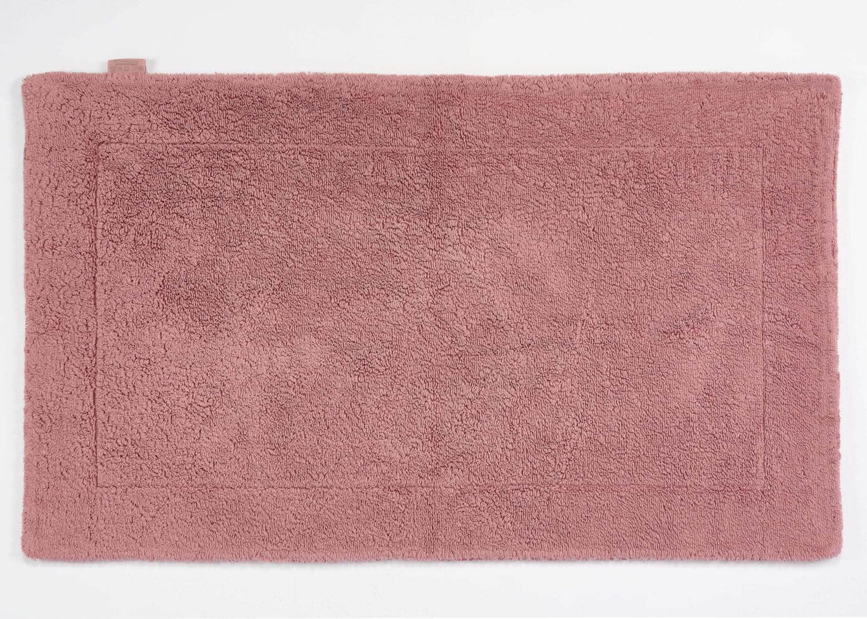 A&H Double Tub Mat - colour 515 Rosette. 100% Giza Egyptian Cotton Extra-Long Staple