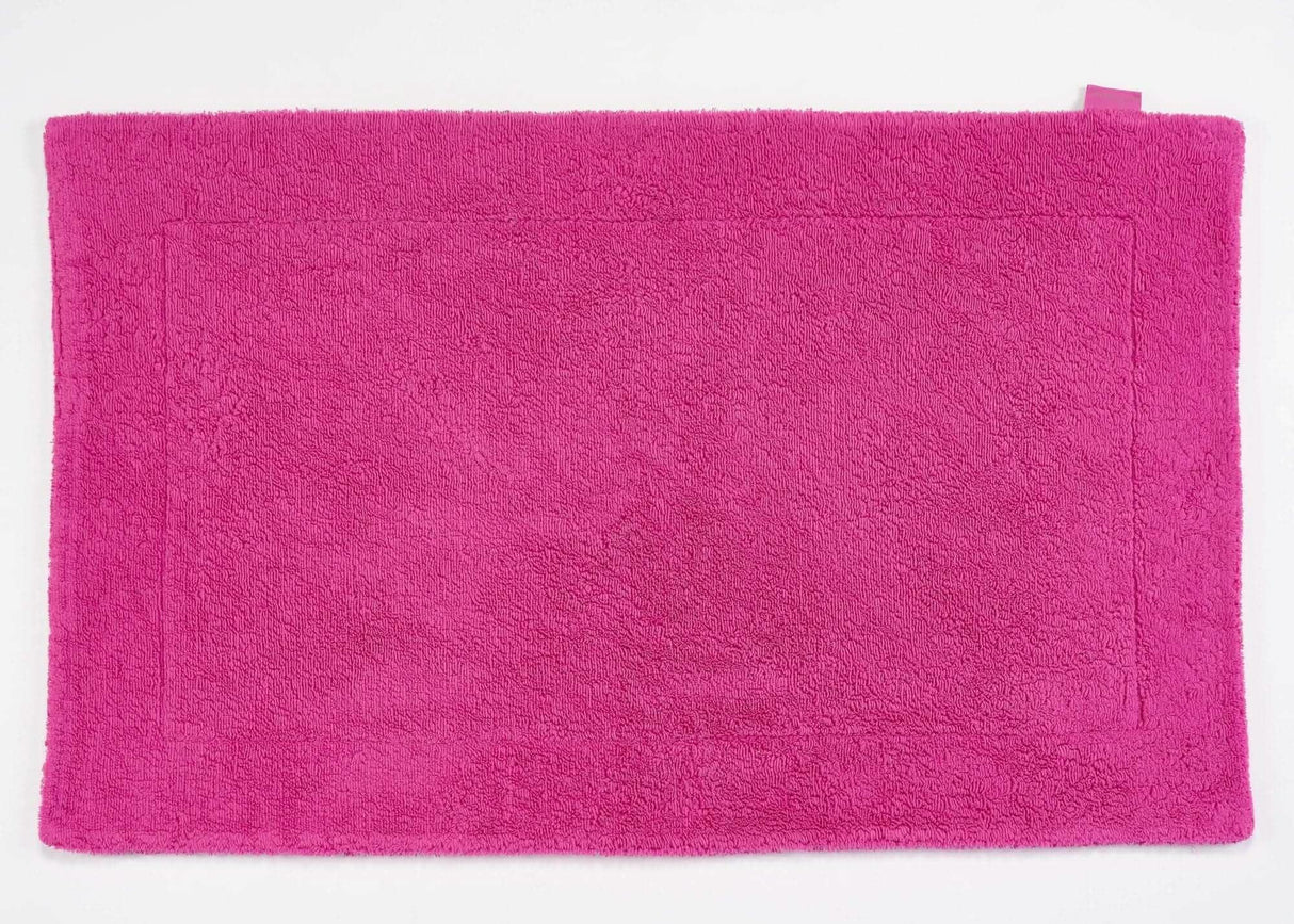 A&H Double Tub Mat - colour 570 Happy Pink. 100% Giza Egyptian Cotton Extra-Long Staple