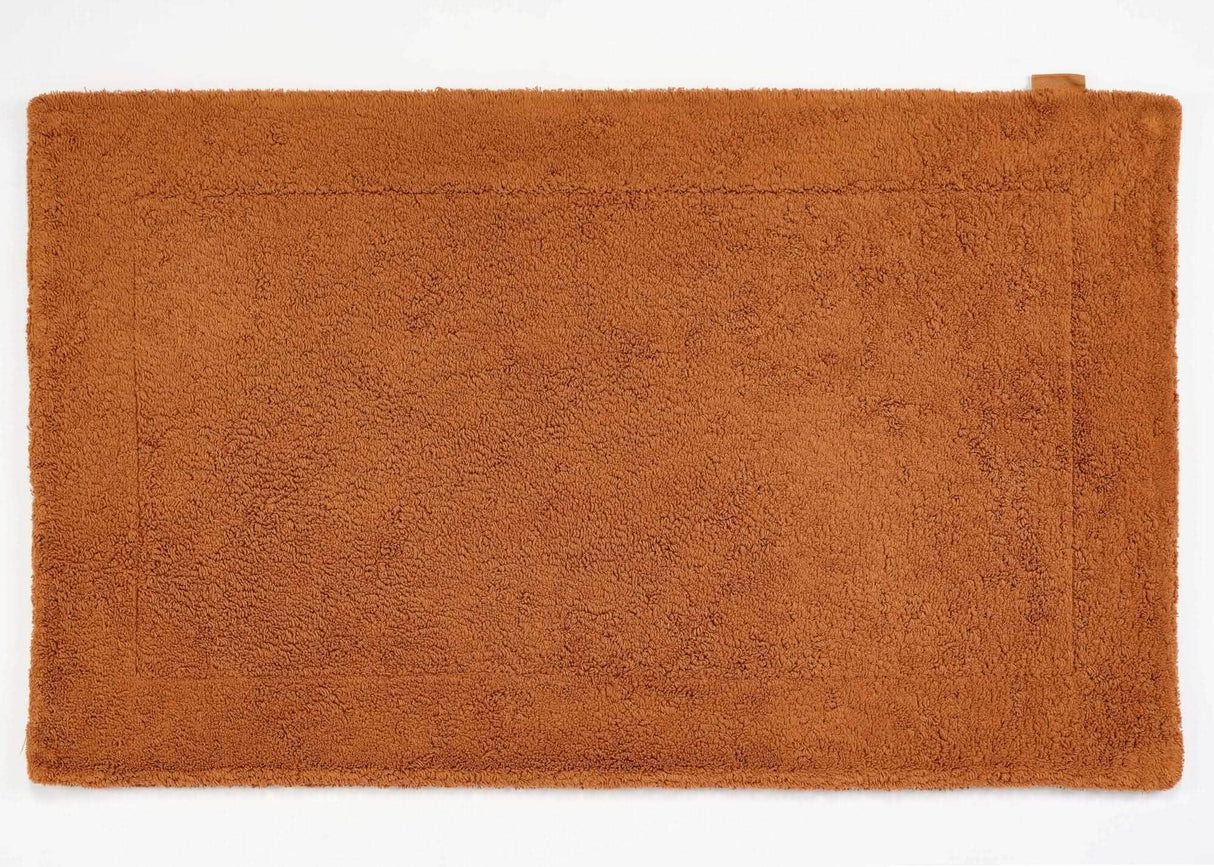 A&H Double Tub Mat - colour 737 Caramel. 100% Giza Egyptian Cotton Extra-Long Staple