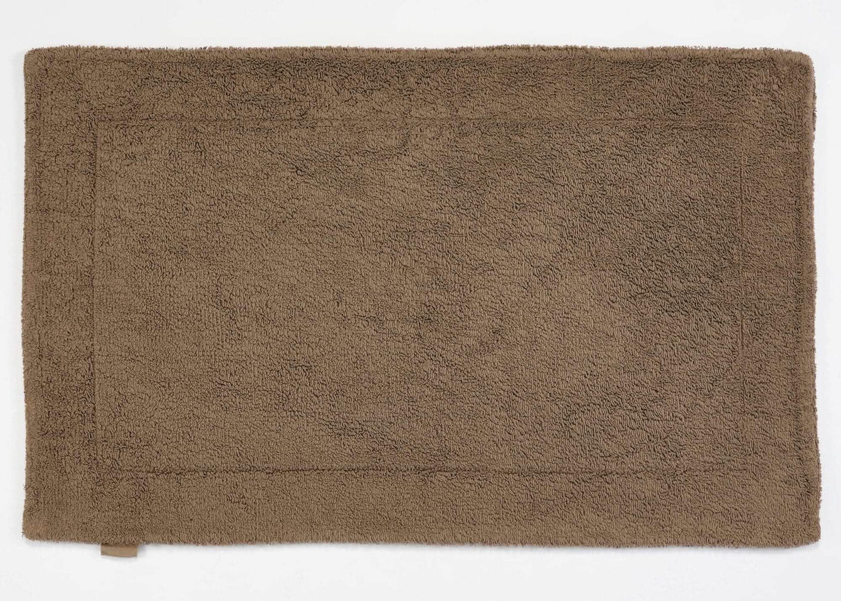 A&H Double Tub Mat - colour 771 Funghi. 100% Giza Egyptian Cotton Extra-Long Staple