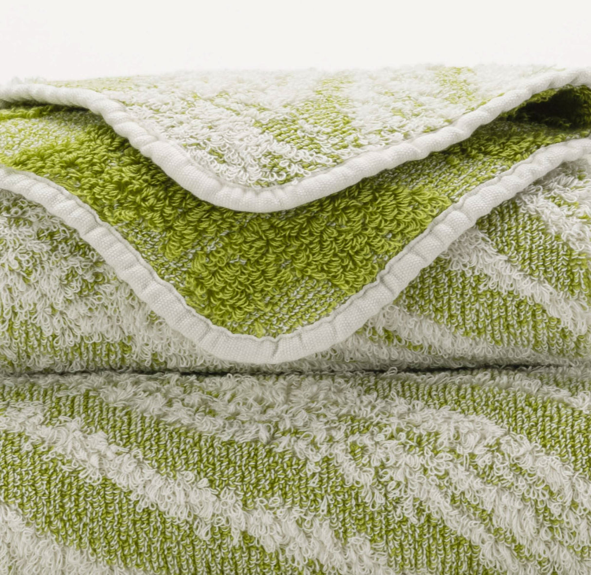 A&H Fogo Towels in 165 Apple Green