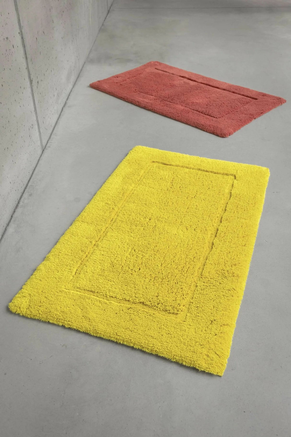 A&H Must Rugs in 278 Yuzu (foreground) and 638 Chili (background)