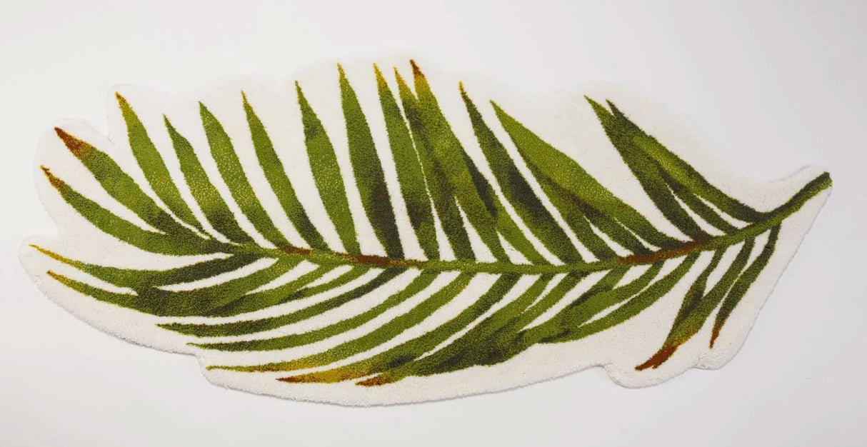 A&H Palm Bath Rug in 165 Apple Green. 1,900 gsm 31 x 63"