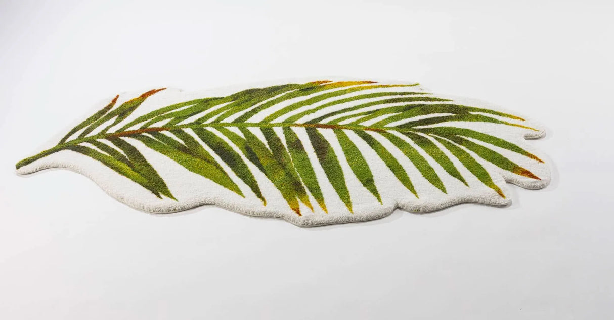 A&H Palm Bath Rug in 165 Apple Green. 1,900 gsm 31 x 63"