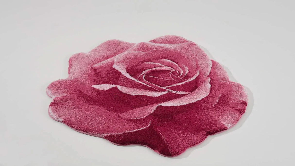 A&H Passion Bath Rug in 573 Flamingo. 100% Giza Egyptian Cotton Long Staple