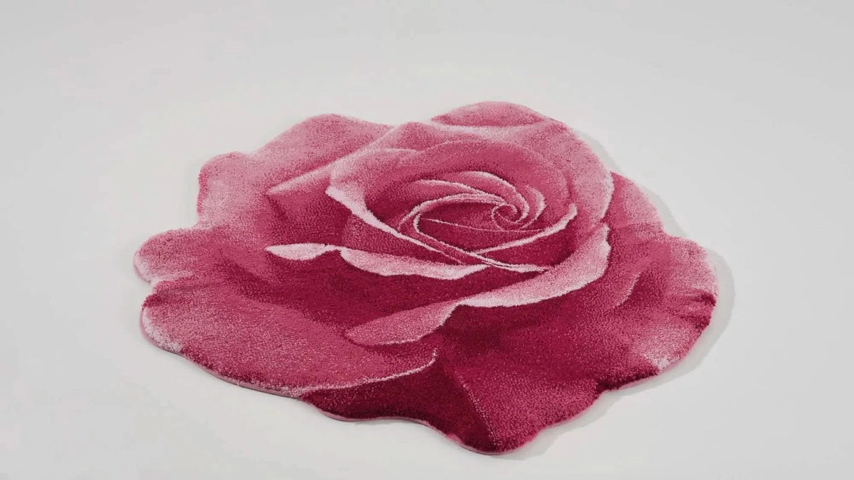 A&H Passion Bath Rug in 573 Flamingo. 100% Giza Egyptian Cotton Long Staple