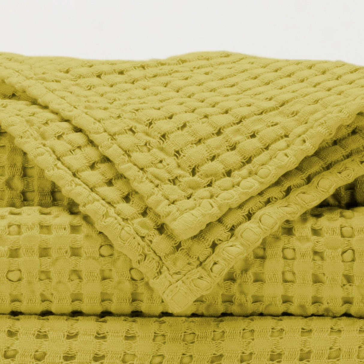 A&H Pousada Waffle Towels in 278 Yuzu