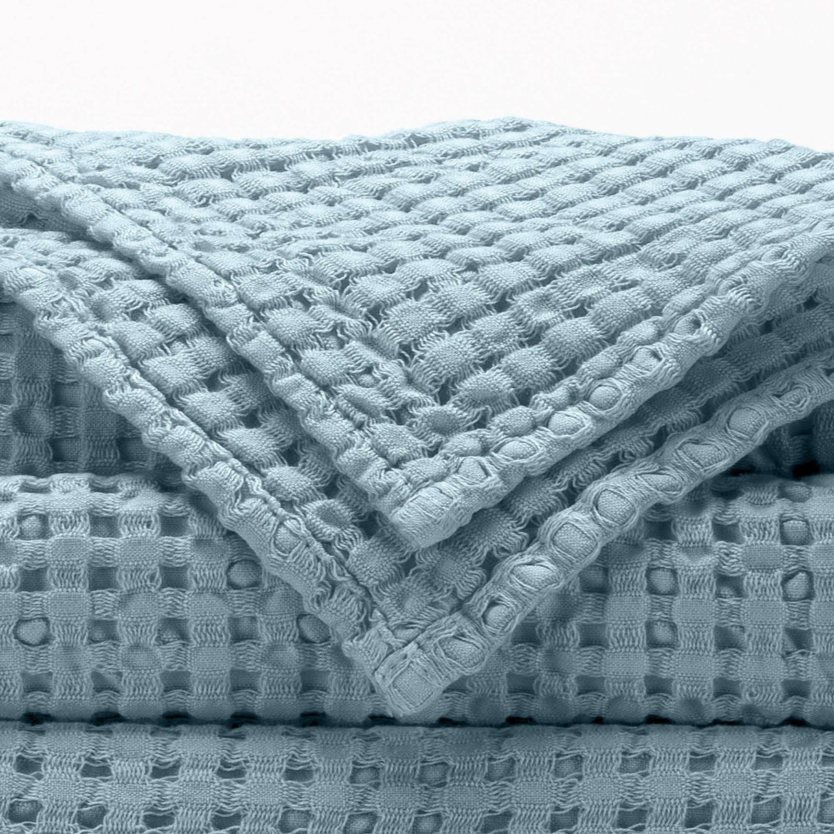 A&H Pousada Waffle Towels in 309 Atlantic