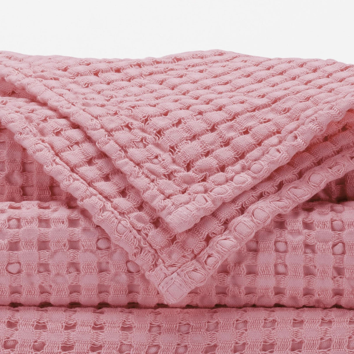 A&H Pousada Waffle Towels in 573 Flamingo