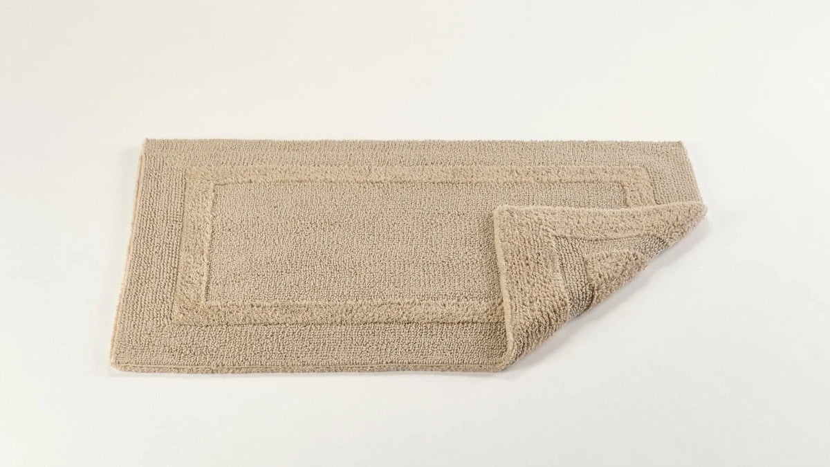 Abyss & Habidecor Reversible Rug in 770 Linen. Available in Canada @ TMASC.