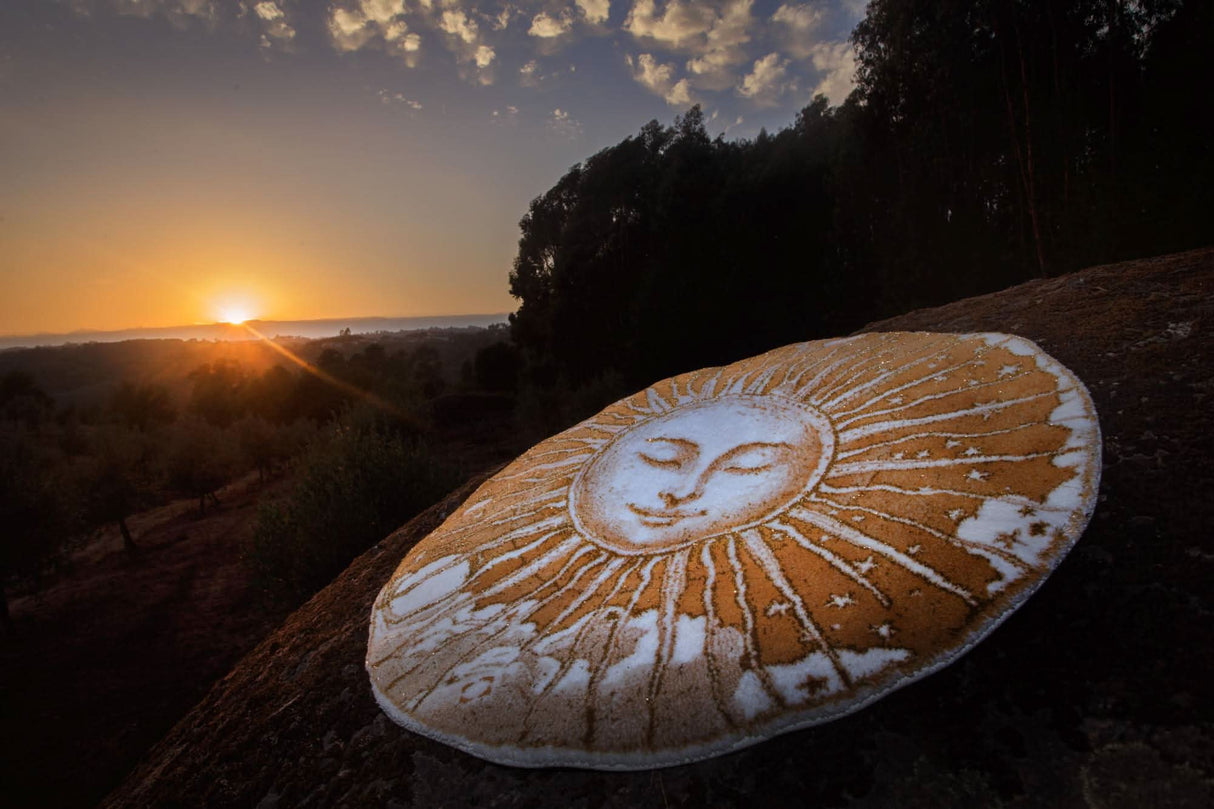 A&H Roi Soleil Bath Rug in 800 Gold