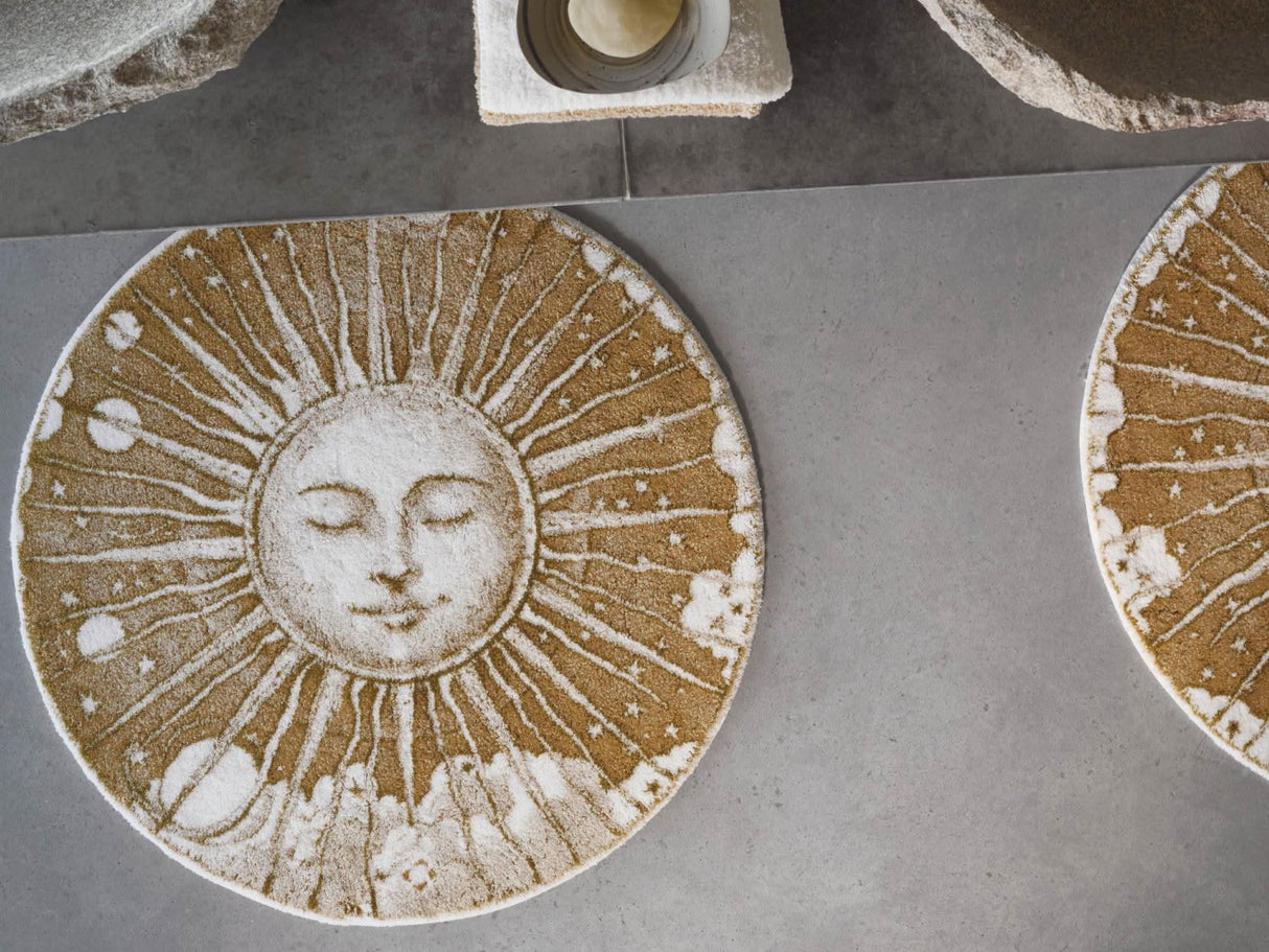 A&H Roi Soleil Bath Rug in 800 Gold