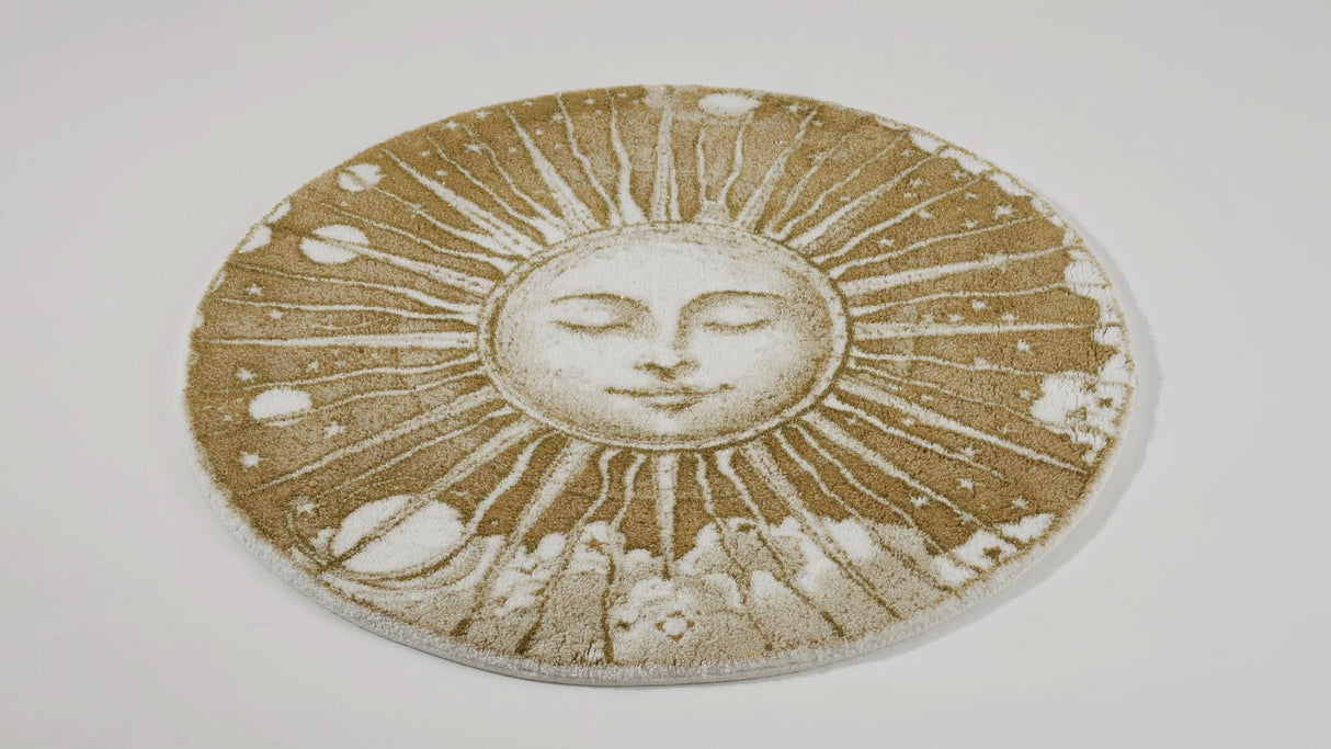 A&H Roi Soleil Bath Rug in 800 Gold