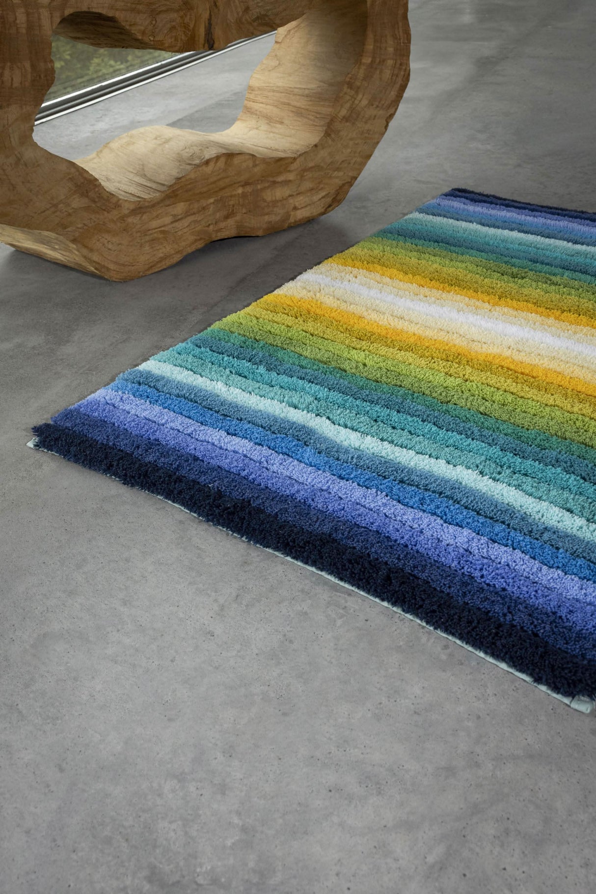 The A&H Santa Cruz Bath Rug in 302 Lagoon