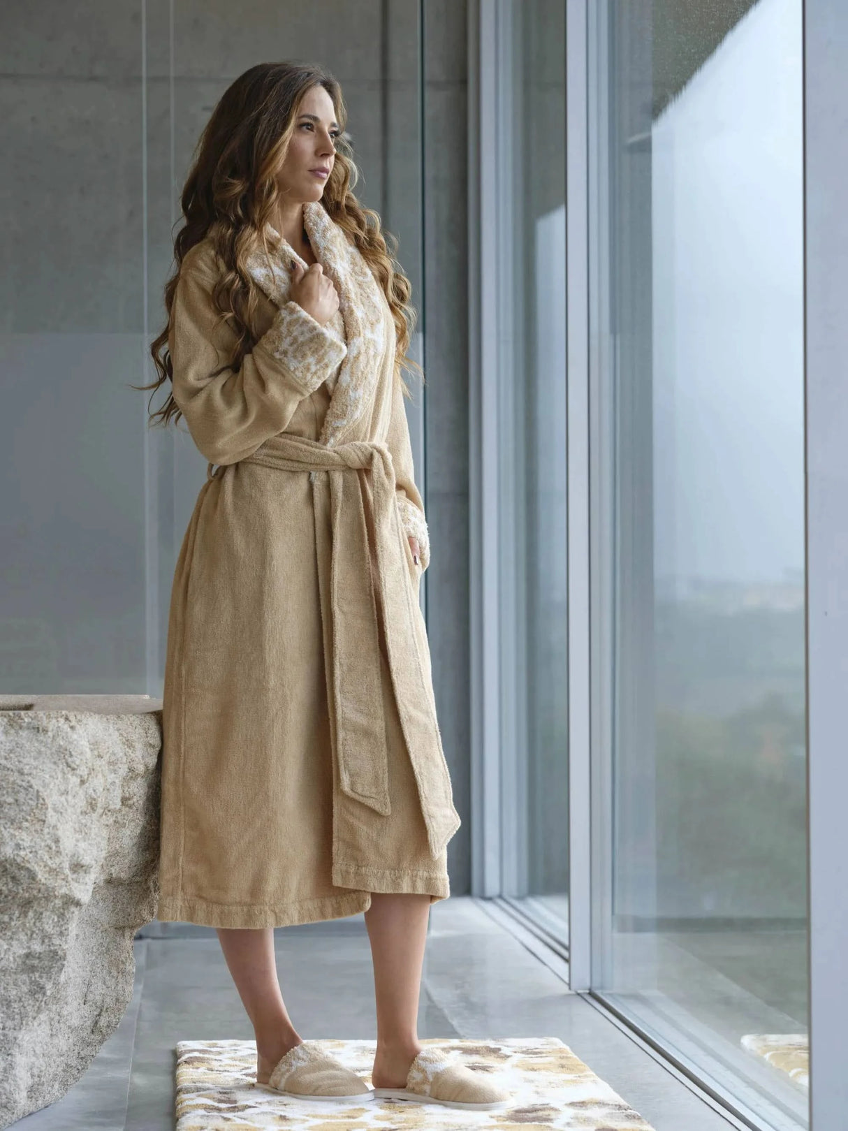 A&H Sauvage Robe in 714 Sand