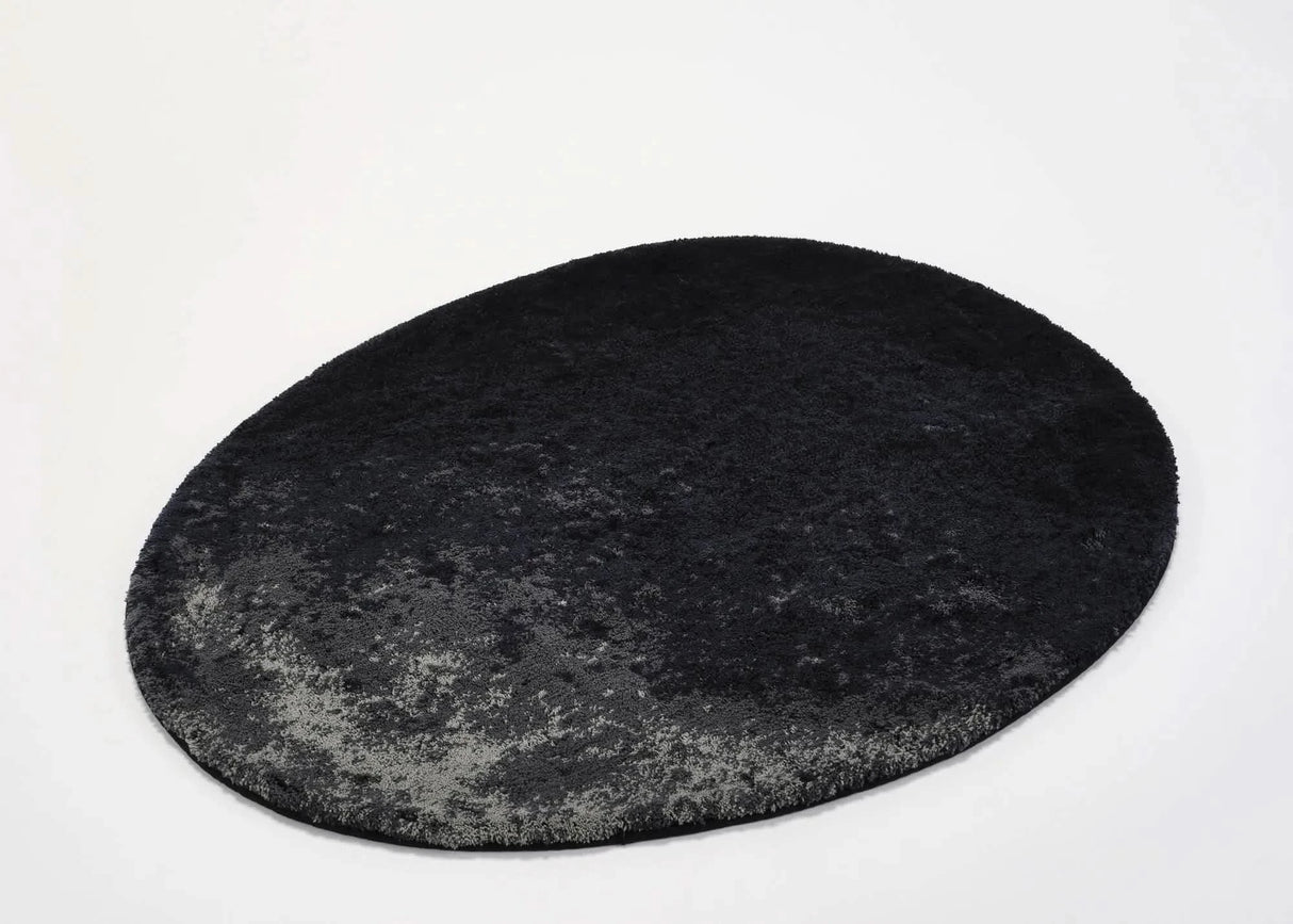 A&H Stone Bath Rug in 990 Black, 27 x 35" | 70 x 90 cm