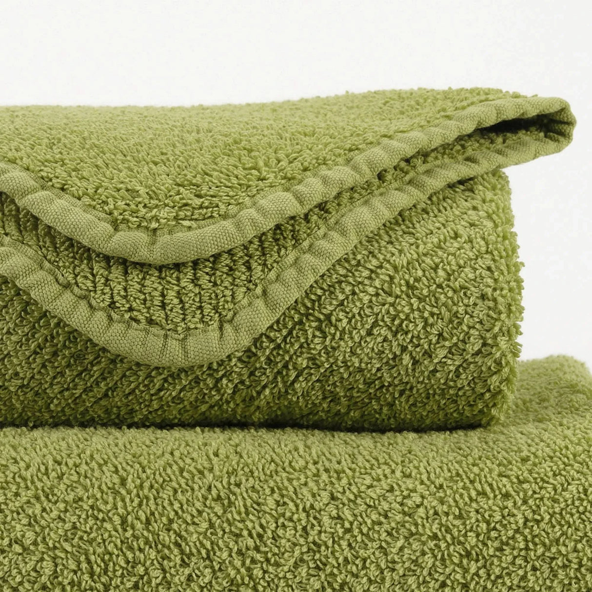 A&H Twill Towels in 165 Apple Green