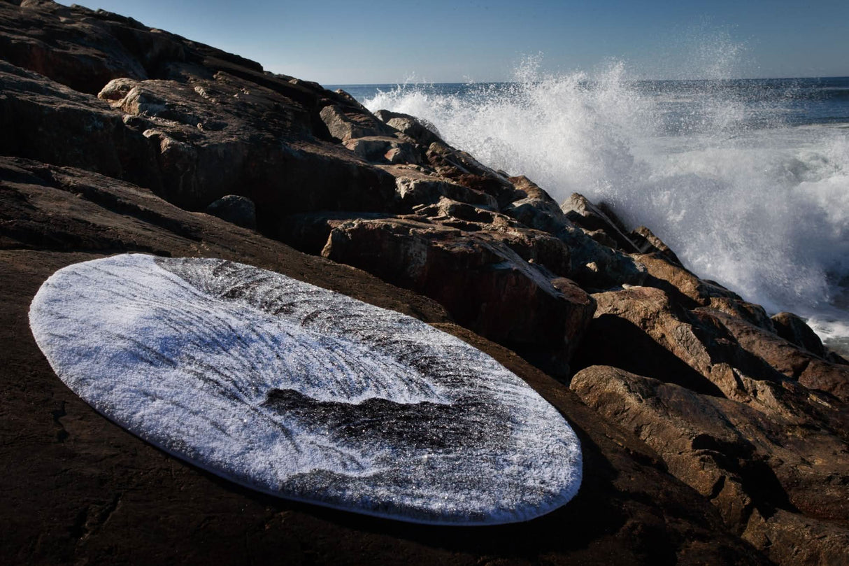 A&H Yoji Bath Rug in 900 Silver