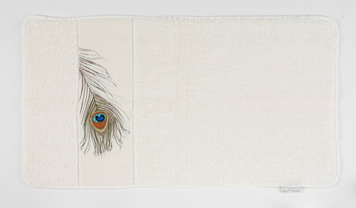 A&H Paleo Hand Towels feature 737 Caramel embroidery. The base hand towel is 100 White