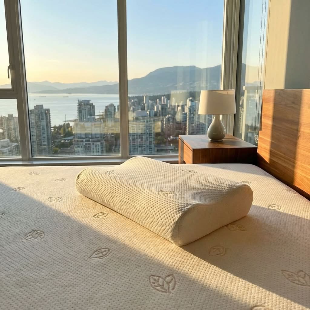 BE Danish Neck Pillow & BE Organic Cotton Mattress Protector